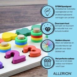 Allerion® Montessori Blokken Set - XL Blokken Speelset - Educatief Speelgoed - Stimuleert Motoriek En Creativiteit - Heldere Felle Kleuren - 100% Duurzaam Hout - Ontwikkelingsspeelgoed 14 Allerion® Montessori Blokken Set - XL Blokken Speelset - Educatief Speelgoed - Stimuleert Motoriek En Creativiteit - Heldere Felle Kleuren - 100% Duurzaam Hout - Ontwikkelingsspeelgoed -Goedkope Blokken Winkel 550x550 233