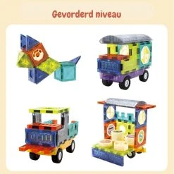 Joymaxx Magnetische Tegels – Bouwspeelgoed – Technisch STEM-Speelgoed 71 Stuks - Vanaf 3 Jaar -Goedkope Blokken Winkel 550x550 236
