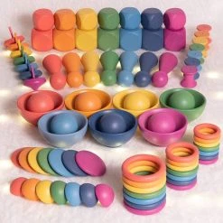 TickiT Rainbow Wooden Super Set | Mega Houten Sorteer En Speelset Groot | 84 Stuks -Goedkope Blokken Winkel 550x550 268