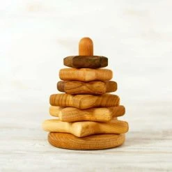 Lille Barn Baby / Dreumes Speelgoed - Houten Stapelaar - Sterren - Duurzaam & Handgemaakt - Waldorf / Montessori Speelgoed