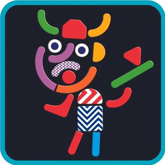 Djeco Magneetkoffer Tangram Geobonhomme 5 Djeco Magneetkoffer Tangram Geobonhomme - Afbeelding 3