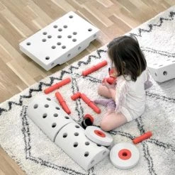 Modu Dreamer Kit - Zachte Blokken -33 Onderdelen - Speelgoed 1 -2 -3 Jaar - Mega Blocks Grijs- Geel -Goedkope Blokken Winkel 550x550 293