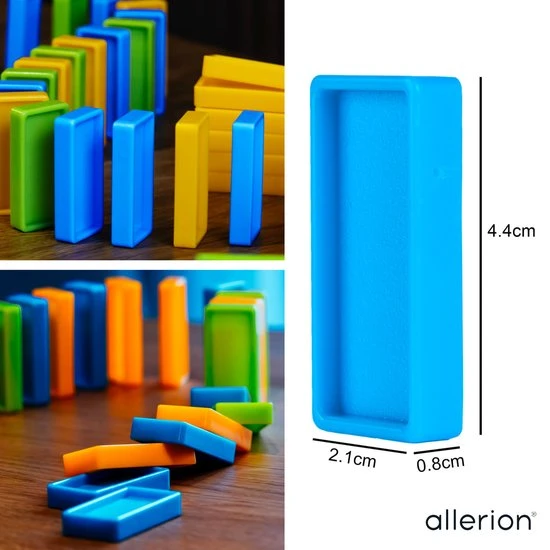 Allerion® Allerion Domino Set XL – Domino Stenen Spel Voor Kinderen – Met Knikkerbaan – 308-delig – Veel Attributen 5 Allerion® Allerion Domino Set XL – Domino Stenen Spel Voor Kinderen – Met Knikkerbaan – 308-delig – Veel Attributen - Afbeelding 3