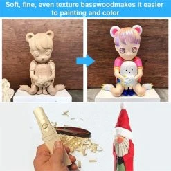 Selwo 12 Stuks Houtsnijhout, Natuurlijk Lindehout, Onbewerkt, Balsahout Om Te Snijden, Houten Blokken, Onbehandeld, Snijblok, Basswood, Snijblokken Voor Kinderen En Volwassenen, Doe-het-zelf Snijwerk (10 X 2,5 X 2,5 Cm) -Goedkope Blokken Winkel 550x550 305