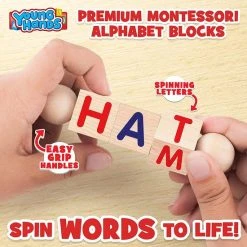 Creative Kids - Houten Leesblokken - Set Van 5 Draaiende Alfabetblokken - Easy-Grip Handvatten - Kleuterschool & Voorschoolse Leeractiviteiten - Letter Werk - Houten Montessori Speelgoed Geschenken Voor Kinderen & Peuters 17 Creative Kids - Houten Leesblokken - Set Van 5 Draaiende Alfabetblokken - Easy-Grip Handvatten - Kleuterschool & Voorschoolse Leeractiviteiten - Letter Werk - Houten Montessori Speelgoed Geschenken Voor Kinderen & Peuters -Goedkope Blokken Winkel 550x550 308
