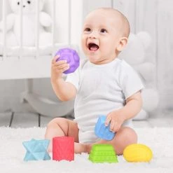 Merkloos Baby Blokken Zachte Bouwstenen Baby Speelgoed Bijtringen Speelgoed Educatief Squeeze Spelen Met Cijfers Dieren Vormen Texturen 6 Maanden En Hoger 6 STKS -Goedkope Blokken Winkel 550x550 314