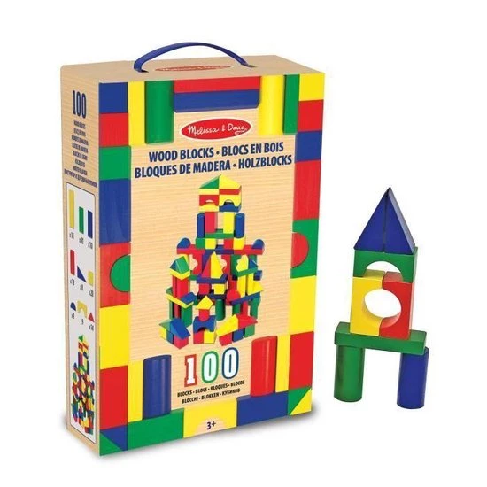 Melissa & Doug Houten Bouw- En Stapelblokken 100 Stuks 12 Melissa & Doug Houten Bouw- En Stapelblokken 100 Stuks - Afbeelding 10