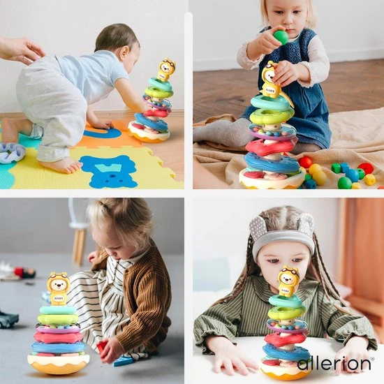 Allerion® Allerion Zachte Stapeltoren – Blokken Baby – Stapel Blokken Set Met Muziek– Voor Jongens En Meisjes - Jenga Speelgoed – Vanaf 18 Maanden 6 Allerion® Allerion Zachte Stapeltoren – Blokken Baby – Stapel Blokken Set Met Muziek– Voor Jongens En Meisjes - Jenga Speelgoed – Vanaf 18 Maanden - Afbeelding 4