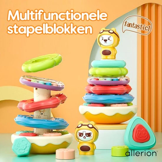 Allerion® Allerion Zachte Stapeltoren – Blokken Baby – Stapel Blokken Set Met Muziek– Voor Jongens En Meisjes - Jenga Speelgoed – Vanaf 18 Maanden 8 Allerion® Allerion Zachte Stapeltoren – Blokken Baby – Stapel Blokken Set Met Muziek– Voor Jongens En Meisjes - Jenga Speelgoed – Vanaf 18 Maanden - Afbeelding 6