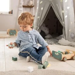 Howa Kar Met 25 Houten Blokken Speelgoed "space" 6018 -Goedkope Blokken Winkel 550x550 349