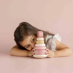 Little Dutch Houten Tuimelstapelaar Flower -Goedkope Blokken Winkel 550x550 35