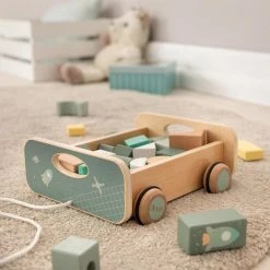 Howa Kar Met 25 Houten Blokken Speelgoed "space" 6018 -Goedkope Blokken Winkel 550x550 351