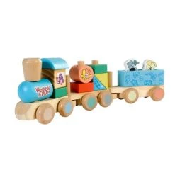 Rubo Toys Woezel En Pip Houten Trein - Blokken - Locomotief En 2 Wagons - Met 2 Speelfiguren - 45 Cm Lang -Goedkope Blokken Winkel 550x550 358