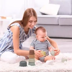 Mini Tudou - Stapeltoren - Silicone - Set Van 8 - Figuren - Getallen – Kleuren -Goedkope Blokken Winkel 550x550 386