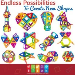 Limmys Magnetische Bouwblokken - Bouw Speelgoed Voor Jongens En Meisjes - STEM Educatief Speelgoed Is Een Perfect Cadeau - Inclusief 42 Stukken En Een Ideeënboek - Een Gratis Fluwelen Opbergtasje -Goedkope Blokken Winkel 550x550 402