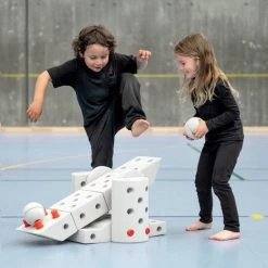 Modu Half Ball Kit- Zachte Blokken- 9 Onderdelen - Speelgoed 1 Jaar - Rood -Goedkope Blokken Winkel 550x550 422