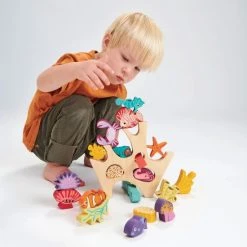 Tenderleaftoys Tender Leaf Toys Stapeltoren Koraalrif 27 X 25 Cm Hout 19-delig -Goedkope Blokken Winkel 550x550 430