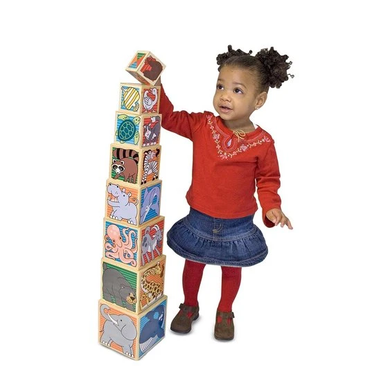 Melissa & Doug - Houten Dieren Blokken 4 Melissa & Doug - Houten Dieren Blokken - Afbeelding 2