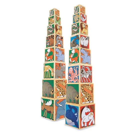 Melissa & Doug - Houten Dieren Blokken 6 Melissa & Doug - Houten Dieren Blokken - Afbeelding 4