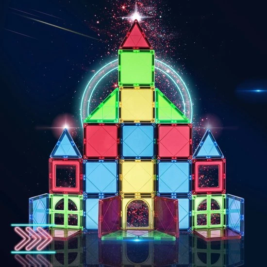 Fyse Magnetisch Speelgoed - Voordeelset 52 Stuks - Magnetische Bouwstenen - Veilig Voor Kinderen - Magna Tiles - Magnetisch Speelgoed - Stimuleer Creativiteit - Bouwset Met Magnetische Blokken 5 Fyse Magnetisch Speelgoed - Voordeelset 52 Stuks - Magnetische Bouwstenen - Veilig Voor Kinderen - Magna Tiles - Magnetisch Speelgoed - Stimuleer Creativiteit - Bouwset Met Magnetische Blokken - Afbeelding 3