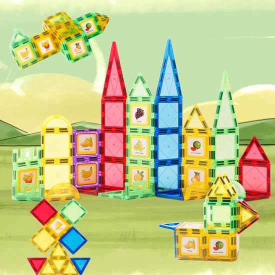 Fyse Magnetisch Speelgoed - Voordeelset 28 Stuks - Magnetische Bouwstenen - Veilig Voor Kinderen - Magna Tiles - Magnetisch Speelgoed - Stimuleer Creativiteit - Bouwset Met Magnetische Blokken 3 Fyse Magnetisch Speelgoed - Voordeelset 28 Stuks - Magnetische Bouwstenen - Veilig Voor Kinderen - Magna Tiles - Magnetisch Speelgoed - Stimuleer Creativiteit - Bouwset Met Magnetische Blokken
