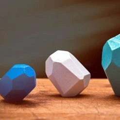 Little Koekies - Sassi Gentili Houtenstenen Set - Houtenblokken - Educatief Speelgoed - Gekleurde Houten Stenen - Stapelen Spel | Rotsblokken - Educatieve Puzzel Speelgoed- Scandinavië Trend 2021 -Goedkope Blokken Winkel 550x550 529