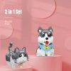 Joymaxx Blauwe Rus Kat En Poolhond - Nanoblock/Diamen Block/3D Puzzle 2 In 1 Set - Miniblokken -Goedkope Blokken Winkel 550x550 567