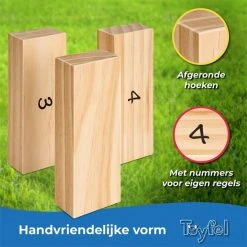 Toyfel Riski – Grote FSC® Houten Stapeltoren 70cm XXL – 54 Stapelen Stukken Met Ondersteuningsbord & Scorebord – Spannend Openluchttuinspel Voor Het Gezin -Goedkope Blokken Winkel 550x550 575
