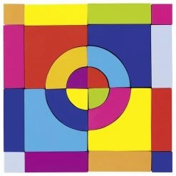 Goki BOUWBLOKKEN En PUZZEL 10x10x10cm, 24-delig, Hout, In Katoene -Goedkope Blokken Winkel 550x550 580