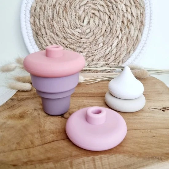 Rammelaartje Little Koekies - Siliconen Stapeltoren Icecream - Duurzaam Speelgoed - Siliconen Stapeltoren - Babyspeelgoed - Kraamcadeau - Sinterklaascadeau - Kertscadeau 5 Rammelaartje Little Koekies - Siliconen Stapeltoren Icecream - Duurzaam Speelgoed - Siliconen Stapeltoren - Babyspeelgoed - Kraamcadeau - Sinterklaascadeau - Kertscadeau - Afbeelding 3