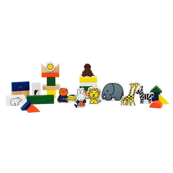 Bambolino Toys - Nijntje Houten Blokkendoos Dierentuin - 30-delige Speelset Met Dierentuin Dieren - Educatief Speelgoed 9 Bambolino Toys - Nijntje Houten Blokkendoos Dierentuin - 30-delige Speelset Met Dierentuin Dieren - Educatief Speelgoed - Afbeelding 7