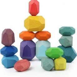 Little May Baby&Kind LittleMay | Balancerende Houten Stenen | 21 Stuks