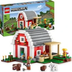 LEGO Minecraft 21187 De Rode Schuur -Goedkope Blokken Winkel 550x554 1