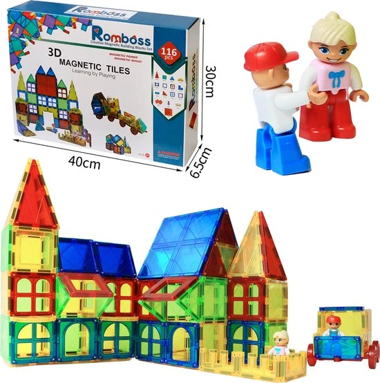 Polaza® Magnetische Speelgoed - Magnetische Bouwblokken - Magnetisch Speelgoed Bouwblokken 6 Polaza® Magnetische Speelgoed - Magnetische Bouwblokken - Magnetisch Speelgoed Bouwblokken - Afbeelding 4