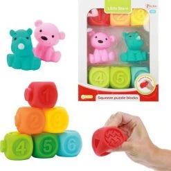 Toi-Toys Little Stars Stapelblokken Dieren - 6-delig (71003A)