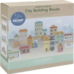 Little Dutch Treinbaanuitbreiding - Blokkenset Stad -Goedkope Blokken Winkel 550x555