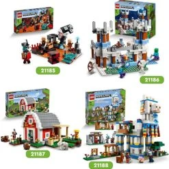 LEGO Minecraft 21187 De Rode Schuur -Goedkope Blokken Winkel 550x556 1