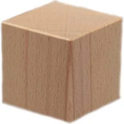 Happy Alpaca Beuken Houten Knutsel Blokken | Decoratie | 4 Cm | Per Stuk