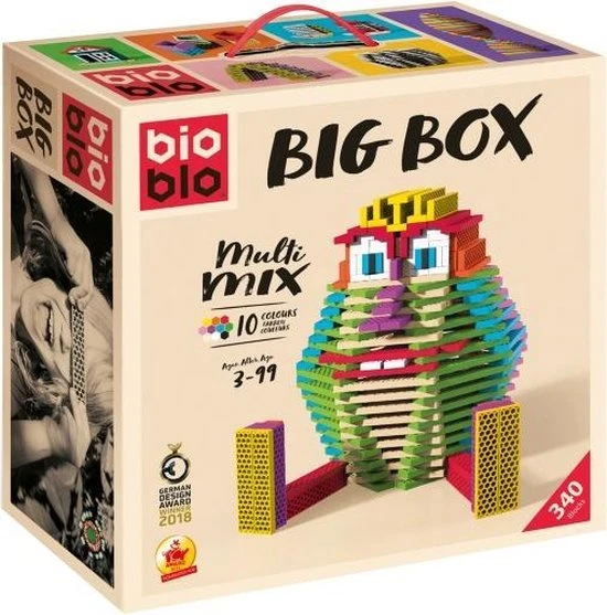 Maxomorra Bioblo Big Box - 340 Eco Bouwblokken 20 Maxomorra Bioblo Big Box - 340 Eco Bouwblokken - Afbeelding 18