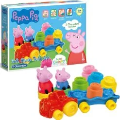 Baby Clementoni - Kleine Treinset Peppa Pig - Blokkenwagen - 14 Stukjes, Blokken Voor Kinderen -Goedkope Blokken Winkel 550x558 6