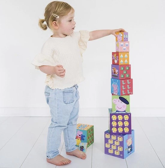 Bambolino Toys - Peppa Pig Stapelkubus - Stapelvormen 6 Bambolino Toys - Peppa Pig Stapelkubus - Stapelvormen - Afbeelding 4