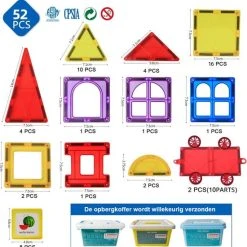 Fyse Magnetisch Speelgoed - Voordeelset 52 Stuks - Magnetische Bouwstenen - Veilig Voor Kinderen - Magna Tiles - Magnetisch Speelgoed - Stimuleer Creativiteit - Bouwset Met Magnetische Blokken 12 Fyse Magnetisch Speelgoed - Voordeelset 52 Stuks - Magnetische Bouwstenen - Veilig Voor Kinderen - Magna Tiles - Magnetisch Speelgoed - Stimuleer Creativiteit - Bouwset Met Magnetische Blokken -Goedkope Blokken Winkel 550x563 6