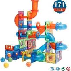 Fyse Magnetisch Speelgoed - Voordeelset 171 Stuks - Magnetische Bouwstenen - Veilig Voor Kinderen - Magna Tiles - Magnetisch Speelgoed - Stimuleer Creativiteit - Bouwset Met Magnetische Blokken