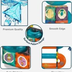 STEM Nieuwe Licht Magnetische Blokken-110 Stuk-3D Magnetisch Speelgoed- Magnetische Bouwset Met Verlichting-Light Magnetic Blocks -Goedkope Blokken Winkel 550x567