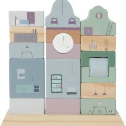 Little Dutch Stapelgeveltjes - Blue -Goedkope Blokken Winkel 550x569 4