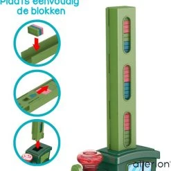 Allerion® Allerion Domino Set Trein – Domino Stenen Spel Voor Kinderen – 120 Dominostenen En 11 Attributen – STEM Speelgoed -Goedkope Blokken Winkel 550x570