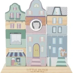 Little Dutch Stapelgeveltjes - Blue -Goedkope Blokken Winkel 550x570 5