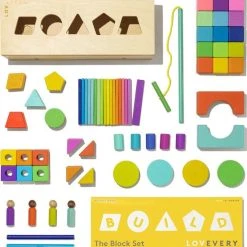 Lovevery Block Set - Bouwblokken - Houten Blokken - Educatief Speelgoed - Peuter Speelgoed - Duurzaam