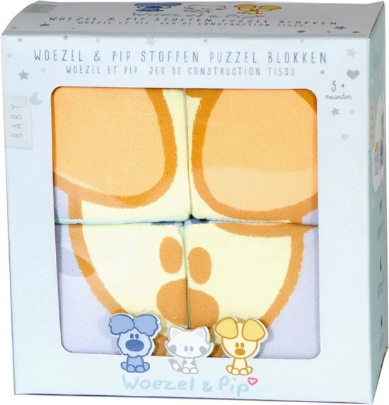 Merkloos Woezel En Pip - Stoffen Blokken Puzzel - Baby Puzzel - Kraamcadeautje - Zachte Blokken 4 Merkloos Woezel En Pip - Stoffen Blokken Puzzel - Baby Puzzel - Kraamcadeautje - Zachte Blokken - Afbeelding 2