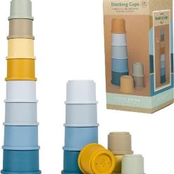 Little Dutch Stapelbekers 8-delig Blauw -Goedkope Blokken Winkel 550x574 1